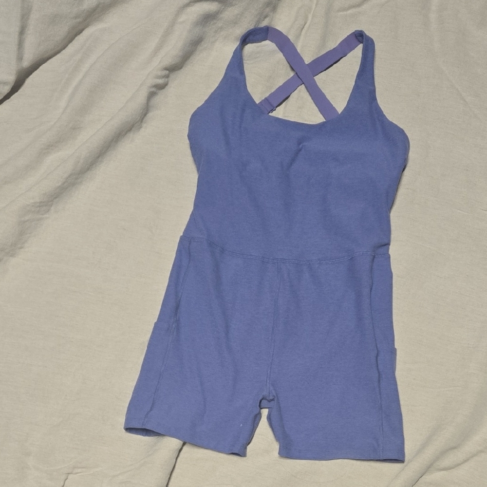 Beyond Yoga Heather Gray Romper